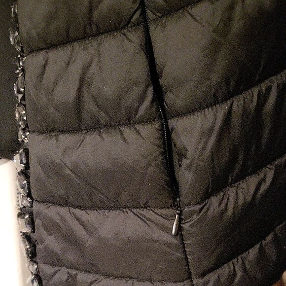 Chico's Black Embellished Puffer Vest - Picture 7 of 10